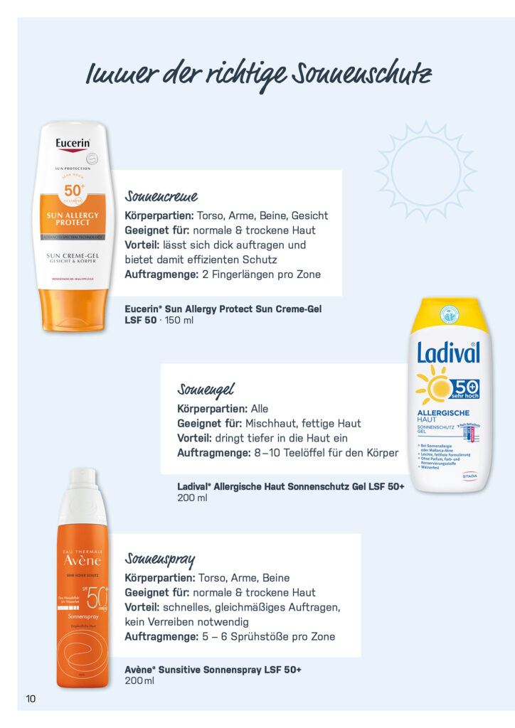 Sommer, Sonne, Sonnenschutz